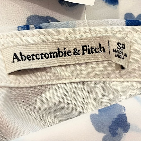 🆕-Abercrombie & Fitch Chiffon Column Blue Floral Midi Skirt. Size: Small Petite - Picture 8 of 8